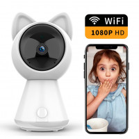 Поворотна бездротова Wi-Fi відеоняня Kitty