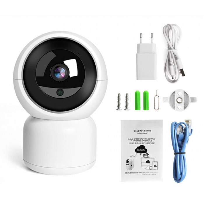 Поворотна бездротова Wi-Fi FullHD відеоняня YCC365 plus