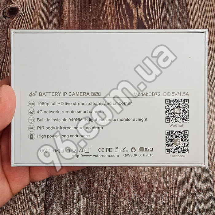 Автономна акумуляторна 4G GSM міні камера відеоспостереження Vstarcam FullHD