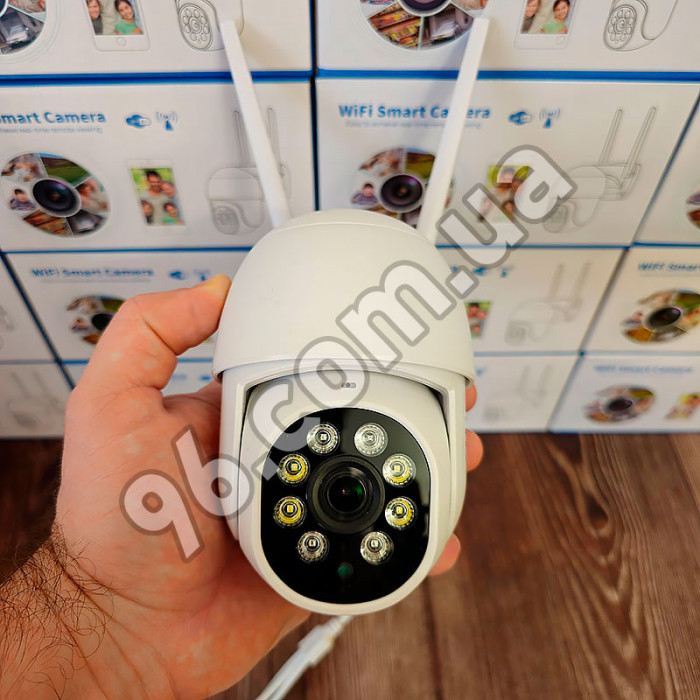 Уличная поворотная Wi-Fi ip камера видеонаблюдения Qearim 4K 8mp IPC360