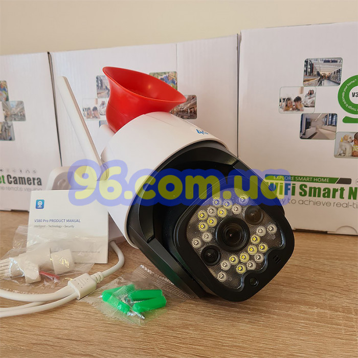 Уличная поворотная 4G GSM LTE камера видеонаблюдения Verto 3mp V380 Pro