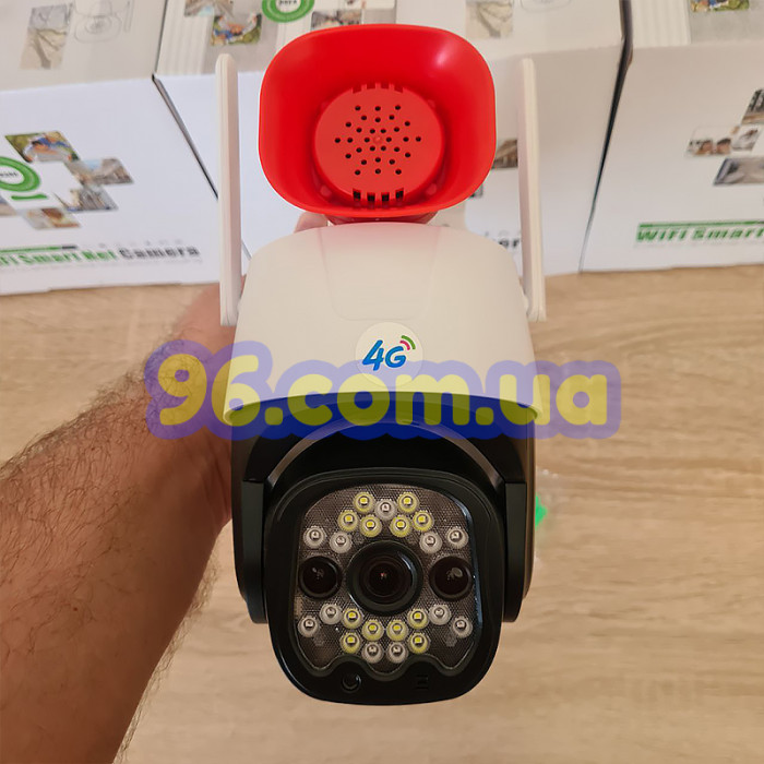 Уличная поворотная 4G GSM LTE камера видеонаблюдения Verto 3mp V380 Pro