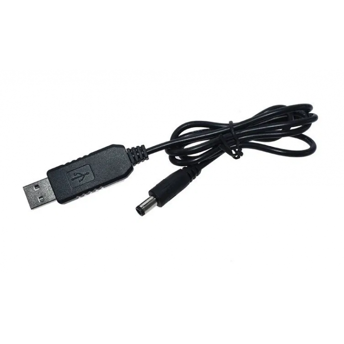 Кабель преобразователь напряжения USB to DC 5V-12V 5.5x2.1